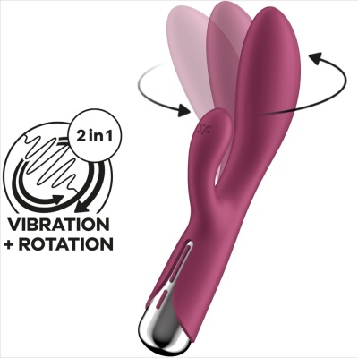 Vibrador vinho com função vibração e rotação 2 em 1