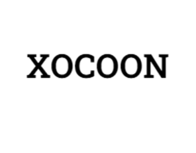 Logotipo XOCOON em preto sobre fundo branco