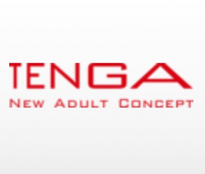 Logotipo TENGA com frase NEW ADULT CONCEPT em fundo branco