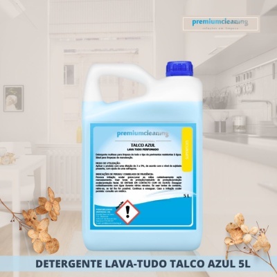 detergente lava-tudo talco azul 5 litros