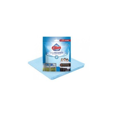 Pano de microfibra azul com embalagem azul da marca Cimi GlasMicrofibra