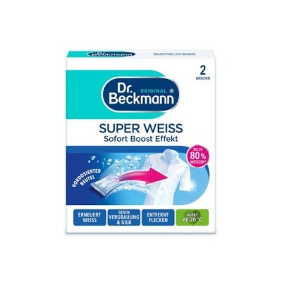 Embalagem do produto Dr. Beckmann Super Weiss para 2 lavagens