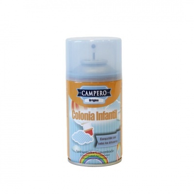 Frasco de spray de ambientador Campelo Colonia Infantil azul claro com tampa transparente