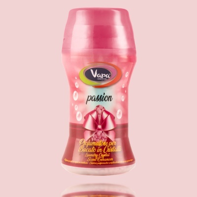 Frasco rosa de aromatizador para roupa Vapa Passion