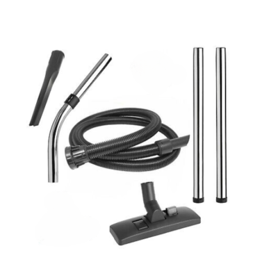 Acessórios para aspirador de pó: tubo flexível, dois tubos cromados, bocal retangular e bocal para cantos