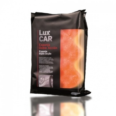 Esponja dupla ação Lux CAR laranja embalagem preta