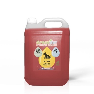 Recipiente plástico com detergente ecológico perfumado para animais GreenDet