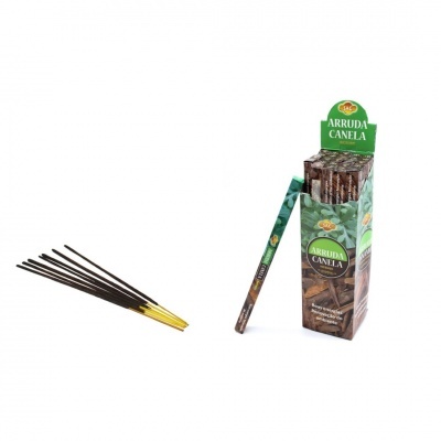 Incenso ARRUDA CANELA em vareta e caixa