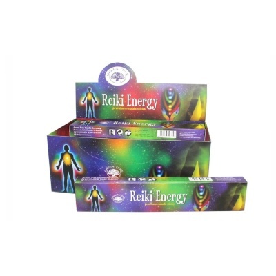 Caixa e display de incenso Reiki Energy colorido