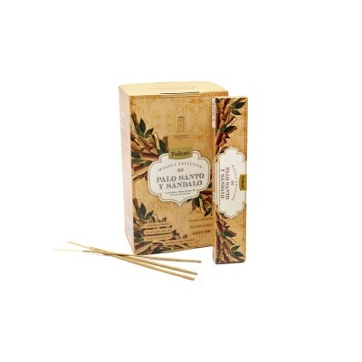 Caixas e varas de incenso Tulasi Palo Santo e Sândalo