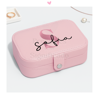 Estojo rosa personalizado com o nome Sofia