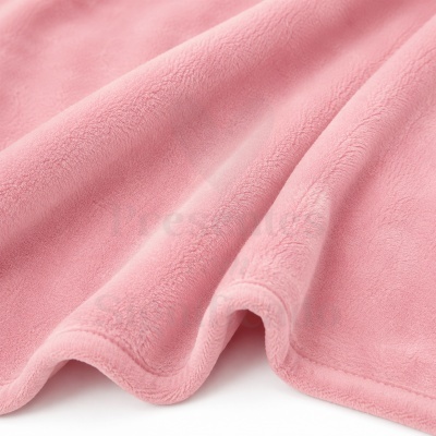 Tecido rosa claro macio e felpudo