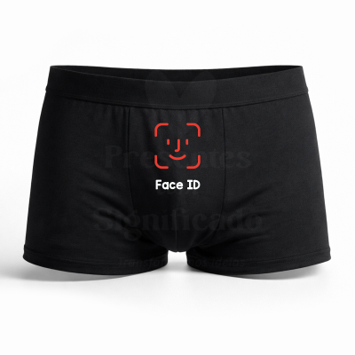 Cuecas boxer pretas com cós elástico largo