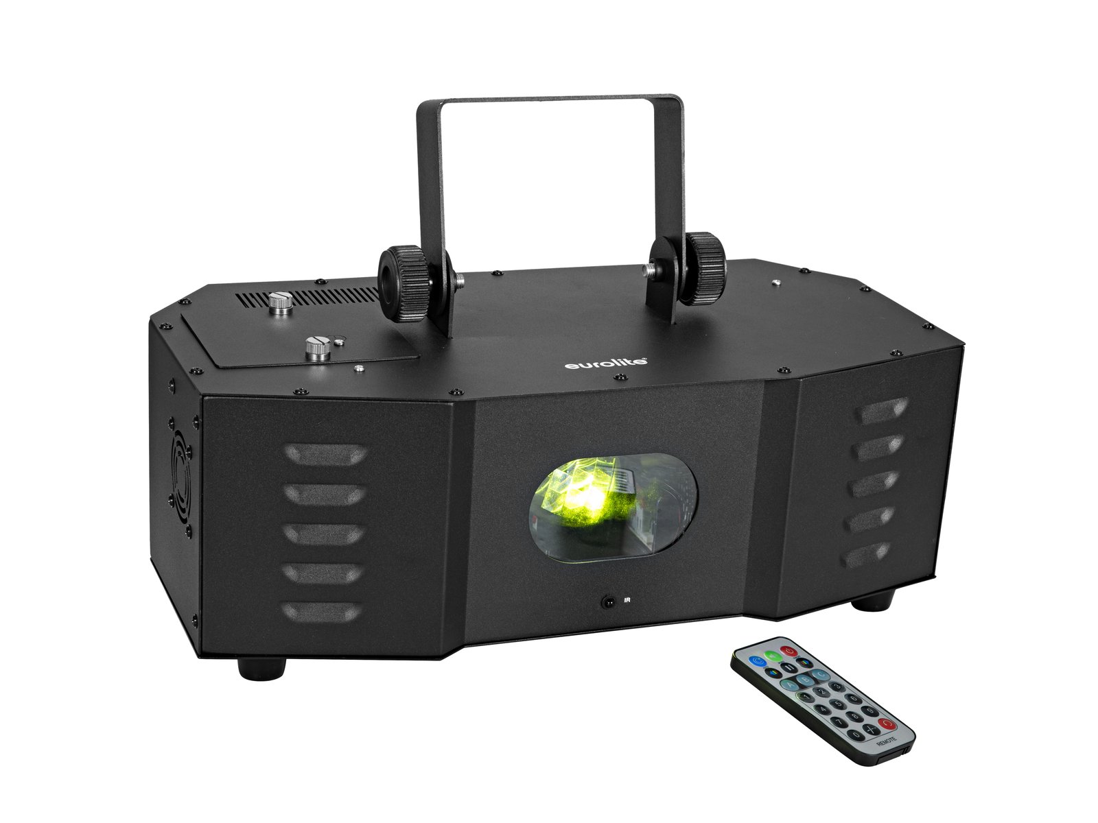 EUROLITE GoFlow 100 Projetor de luz LED preto com controlo remoto