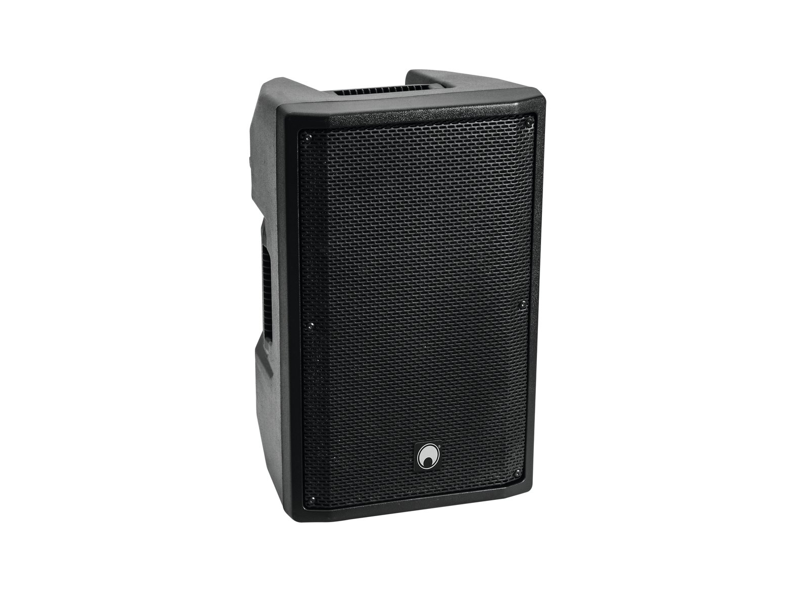 OMNITRONIC XKB-210A 2-Way Speaker, active, Bluetooth Coluna de som preta com proteção e grelha metálica frontal