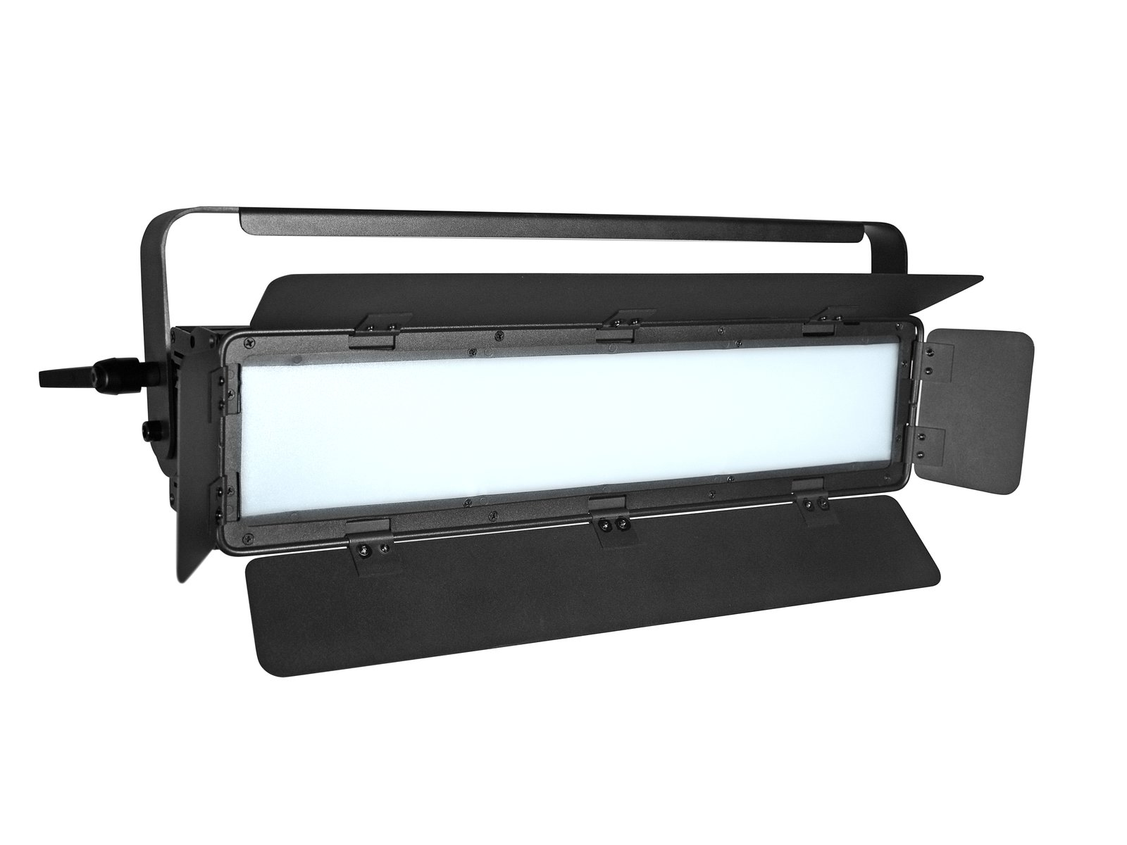 EUROLITE LED PLL-432 CW/WW Panel Painel de luz LED retangular preto com aletas de controle de luz ajustáveis