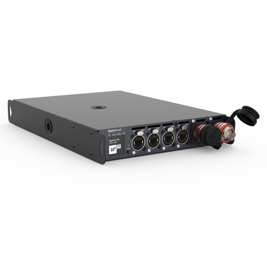 Luminex - GigaCore 10t -1G-(Neutrik DUOMMF) Interface de áudio digital negra Digico Stage Rack C1 com conectores XLR e botões