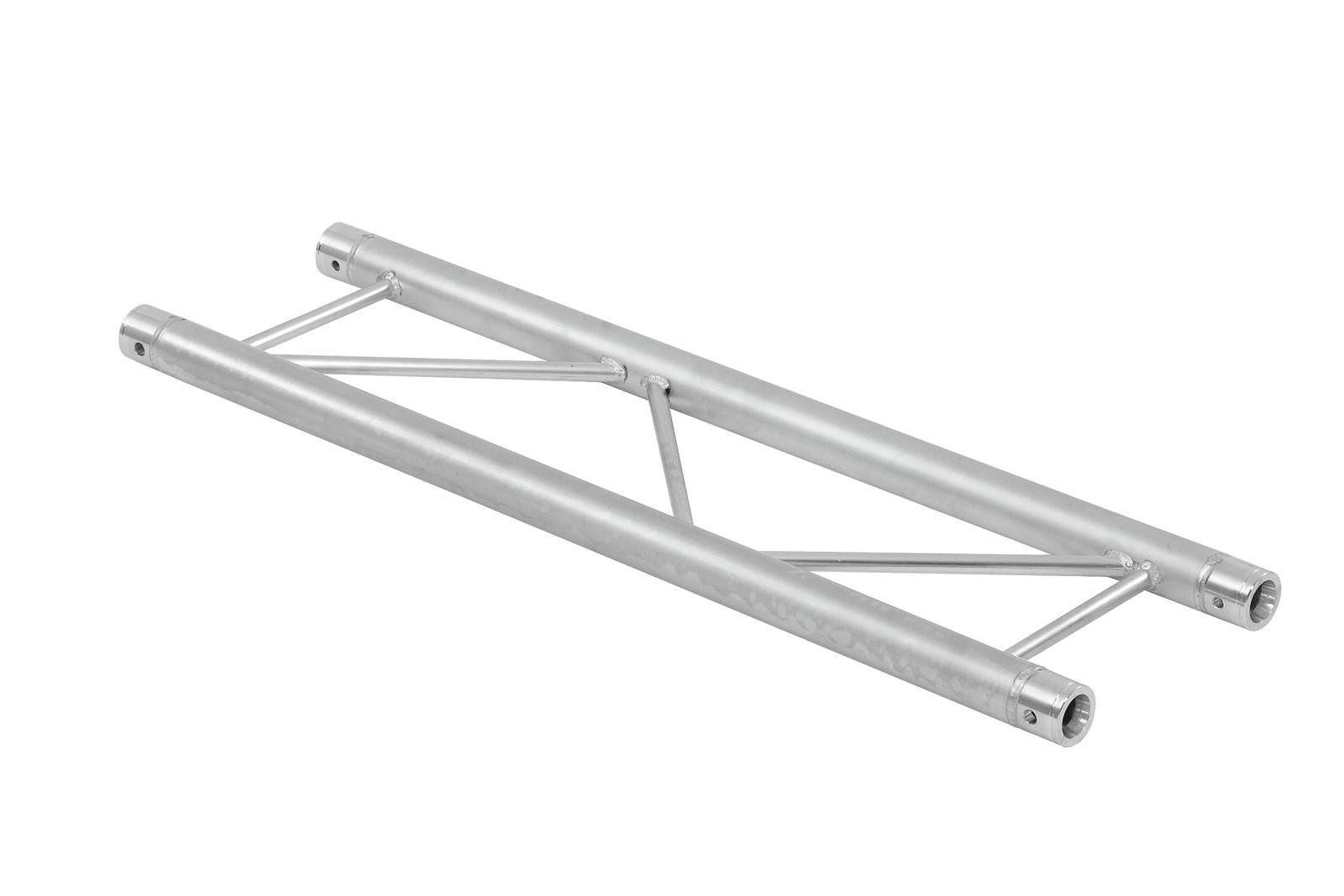 ALUTRUSS BILOCK E-GL22 2500 2-way Cross Beam Estrutura metálica triangular prateada feita de tubos cilíndricos