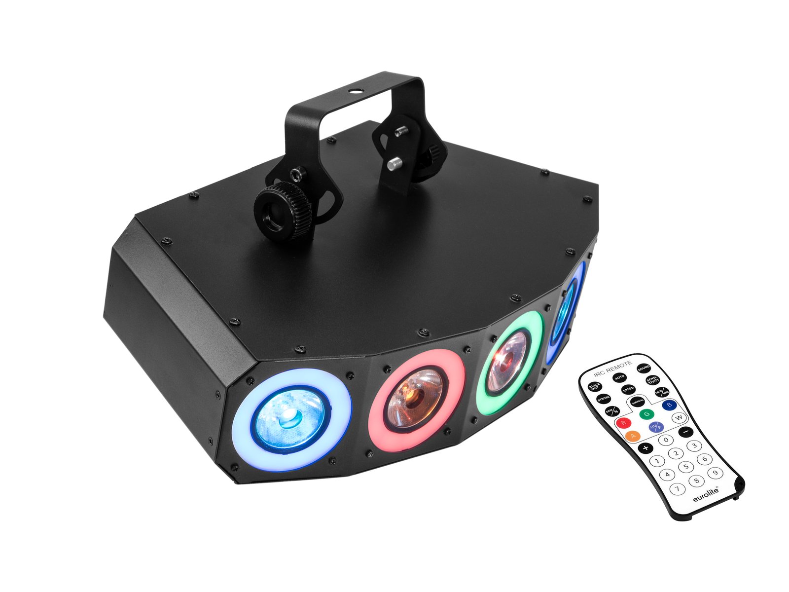 EUROLITE LED SCY-50 Hybrid Beam Effect dispositivo de luz LED colorida com comando remoto