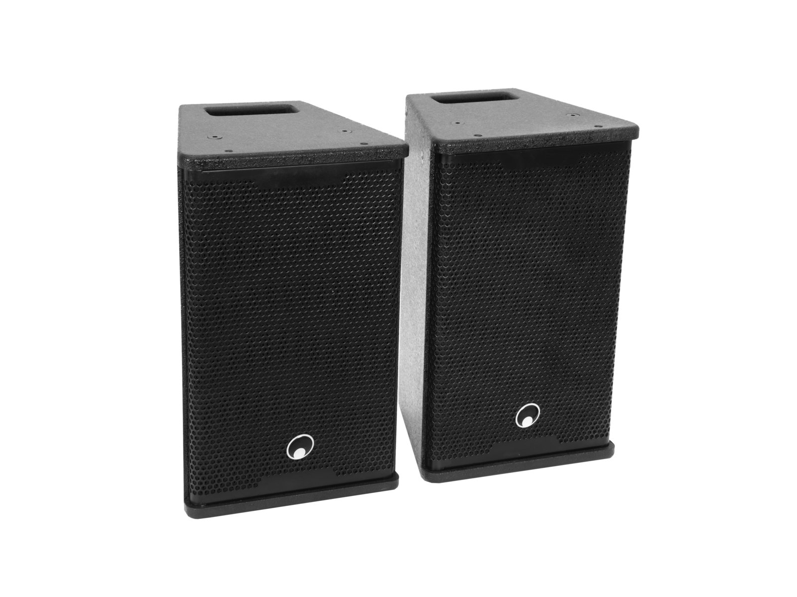 OMNITRONIC MAXX-1810 2-Way Top 2x Par de colunas de som pretas retangulares