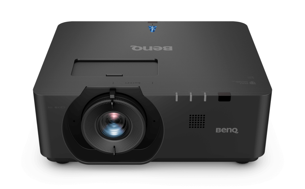 BenQ - LU960 - Installation Laser projector Projetor BenQ preto com lente circular e indicadores luminosos no topo