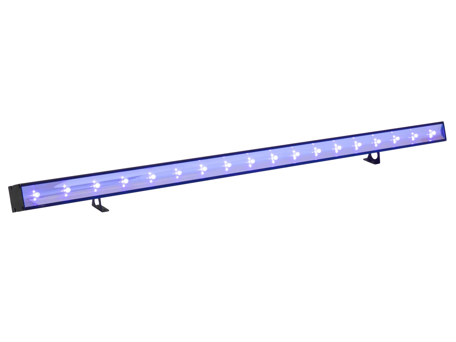 EUROLITE LED BAR-18 UV 18x3W Barra de luz LED azul em estrutura preta