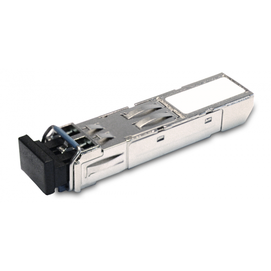 Luminex - GigaCore 1.25GBd Single Mode fiber transceiver, SF Conector de rede óptica SFP prateado com extremidade preta