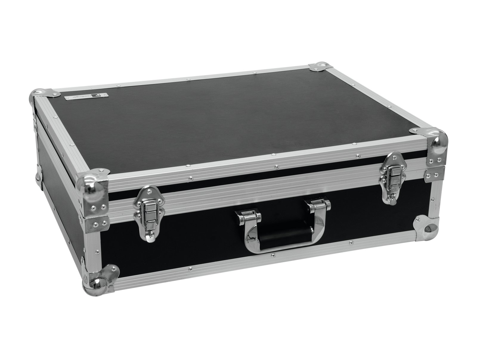 ROADINGER Universal Case Pick 62x47x19cm mala de transporte preta com cantos metálicos reforçados