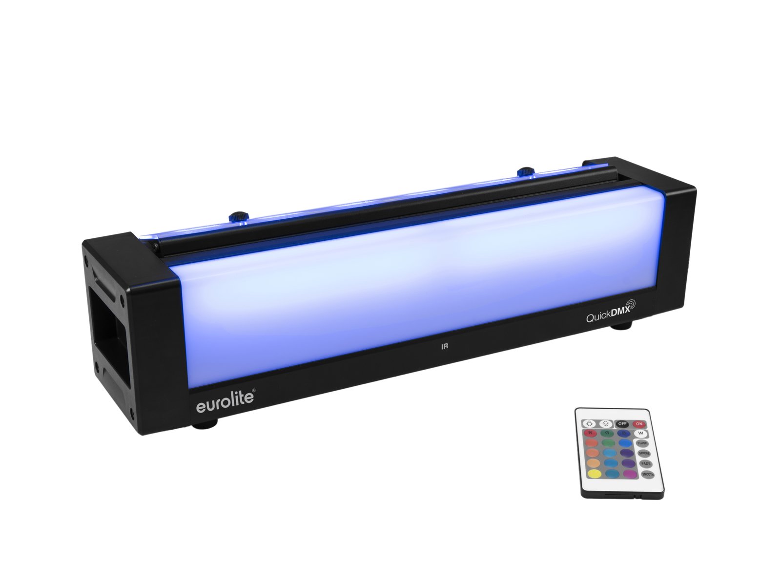EUROLITE AKKU Bar-6 Glow QCL Flex QuickDMX Luz LED azul Eurolite com controlo remoto