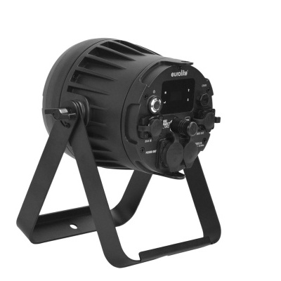 Projetor de iluminação LED preto com suporte em A