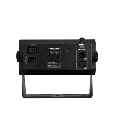 Dispositivo eletrónico negro com visor digital e conexões