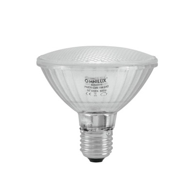 Lâmpada halógena OMNILUX PAR30 transparente com base metálica