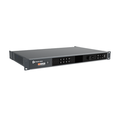 Equipamento eletrónico PixelHue preto com botões e ecrã digital