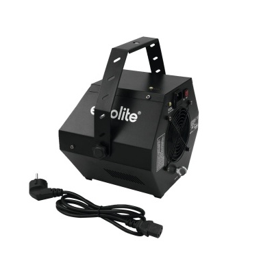 Projector de luz preto da marca Showlite com pega e cabo de energia