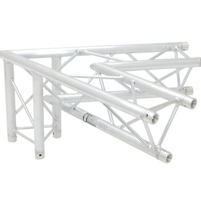 Estrutura modular metálica prateada de alumínio para suportes ou palcos