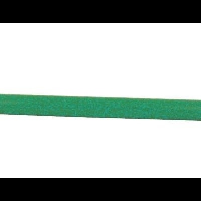 Vareta verde com extremidades metálicas e fios brancos e vermelhos