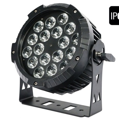 Refletor LED preto redondo com 19 LEDs e suporte metálico ajustável, selo IP65 visível