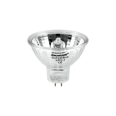 Lâmpada halogénea Osram MR16 20W transparente com pinos duplos