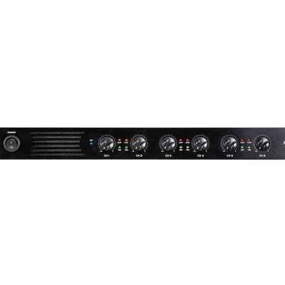 Equipamento áudio rack preto com botões e marca JINGHUIYUAN XDA-190E