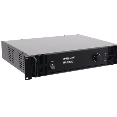 Amplificador Soundbox PAP120 preto com botões frontais