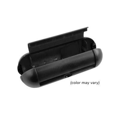 Suporte universal para comandos de videojogo preto de plástico com partes móveis