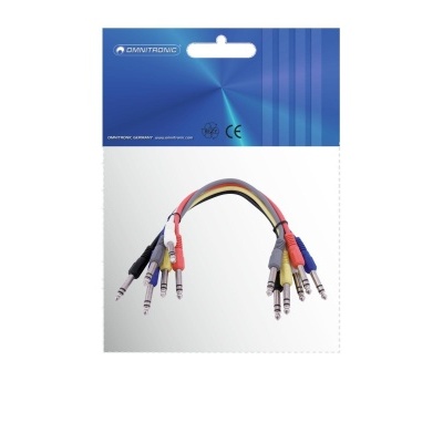 Cabos de áudio estéreo 3,5 mm coloridos embalados