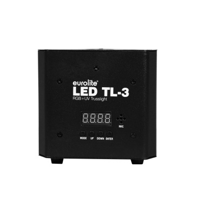 Projecor de luz Eurolite LED TL-3 preto com visor digital e botões