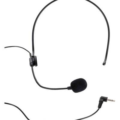 microfone de cabeça com cabo e entrada jack 3,5 mm