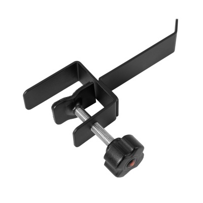 Braçadeira metálica preta com parafuso de aperto