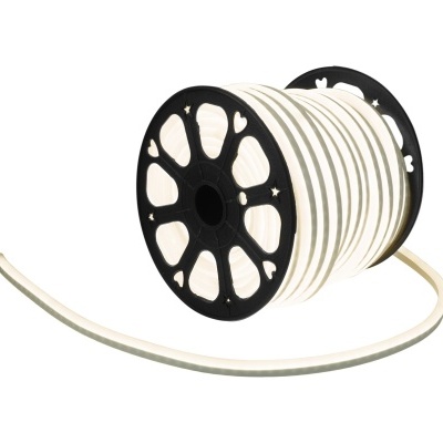 Rolo de luz LED flexível branca com disco preto