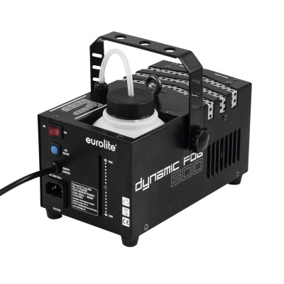 Máquina de fumo Eurolite dynamic Fog 600 preta com depósito branco