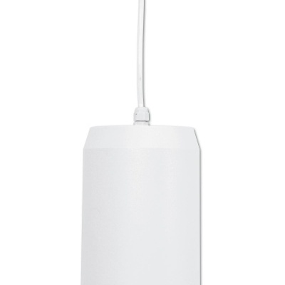 Lâmpada pendente branca com cabo elétrico branco