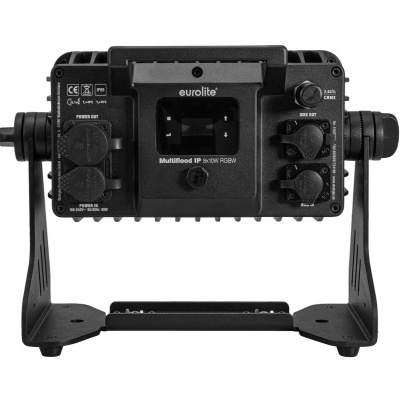 Equipamento eletrónico Eurolite MultiFlood IP RUSH FC400i preto com suporte