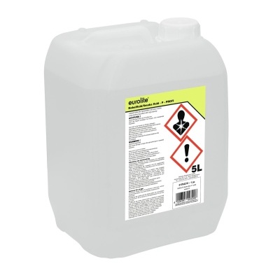 Galão plástico branco translúcido 5L com rótulo de desinfetante Eurolite